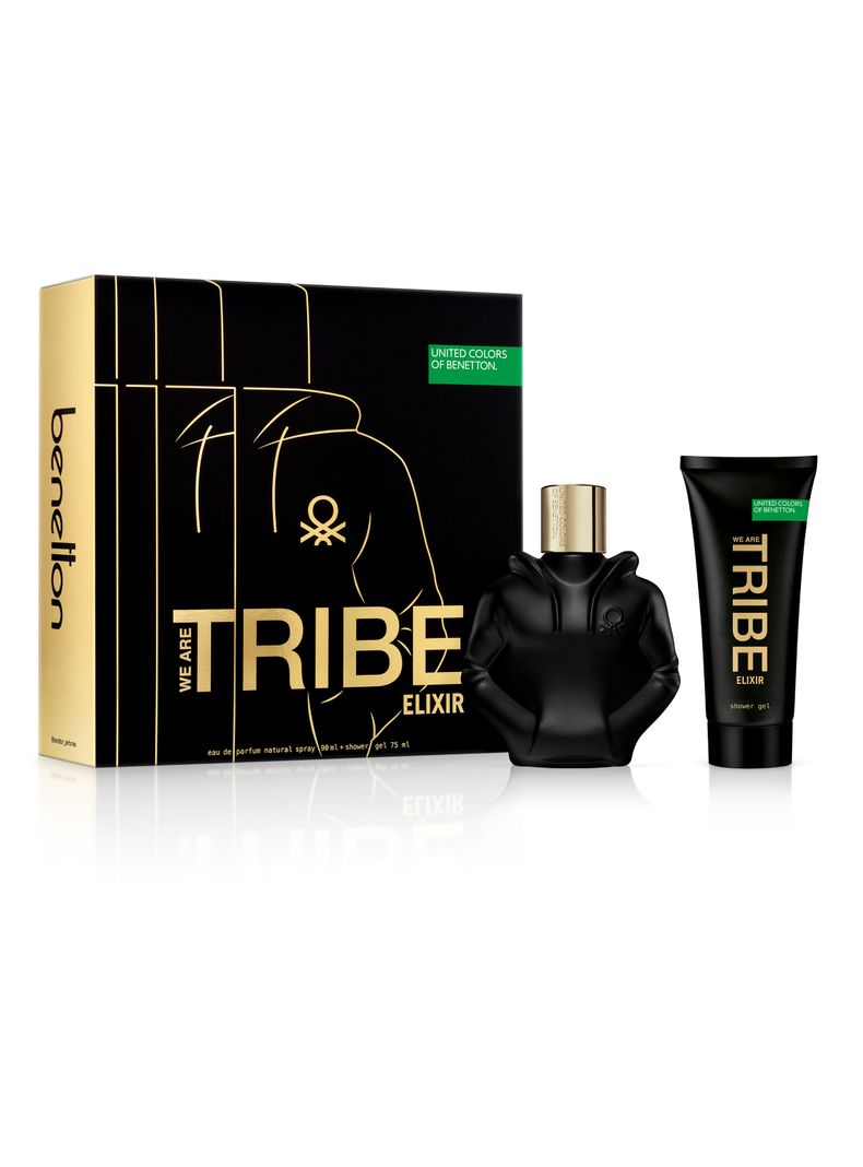 Set Perfume We Are Tribe Elixir EDP Hombre 90 ml + Gel de Baño 75 ml