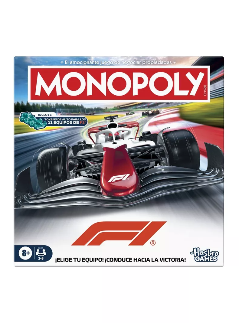 Juego de Mesa Monopoly Formula 1 Oficial