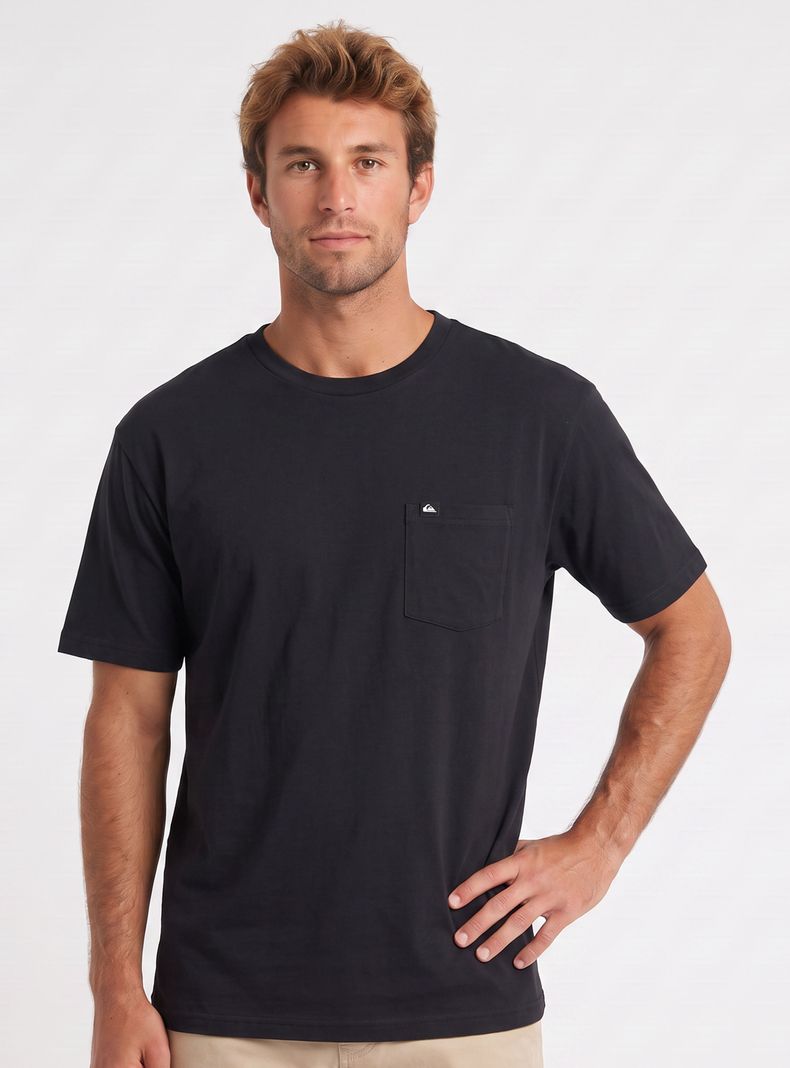 Polera con Bolsillo Cuello Redondo