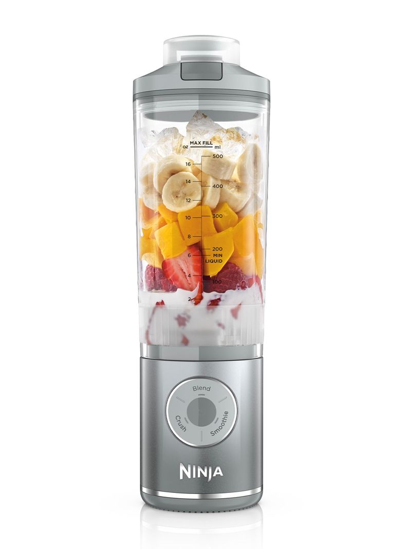 NINJA LICUADORA INDIVIDUAL INALÁMBRICA BLAST MAX PLATEADA