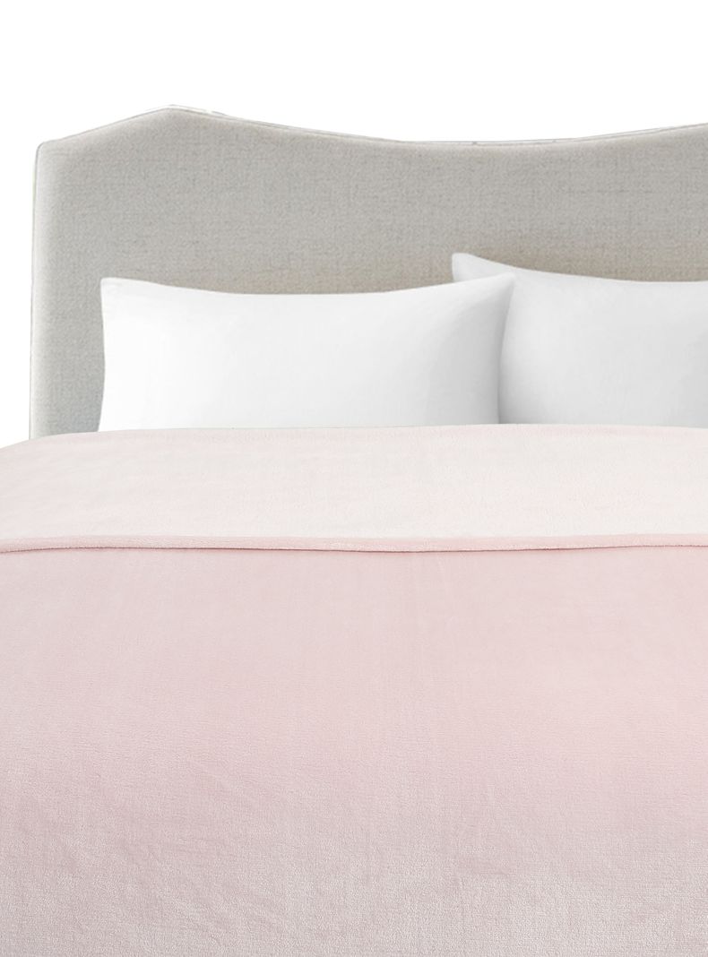 Frazada Flannel Rosa 1.5 Plazas