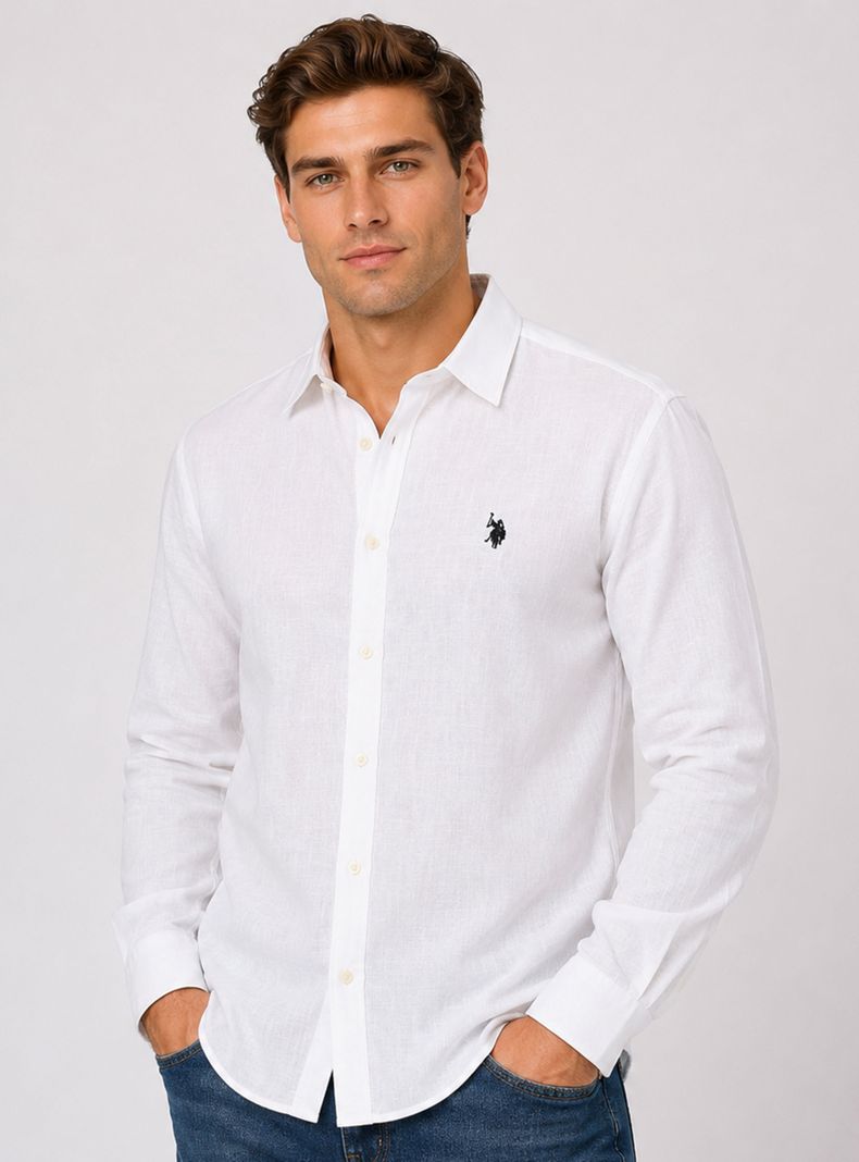 Camisa Manga Larga Casual US Regular