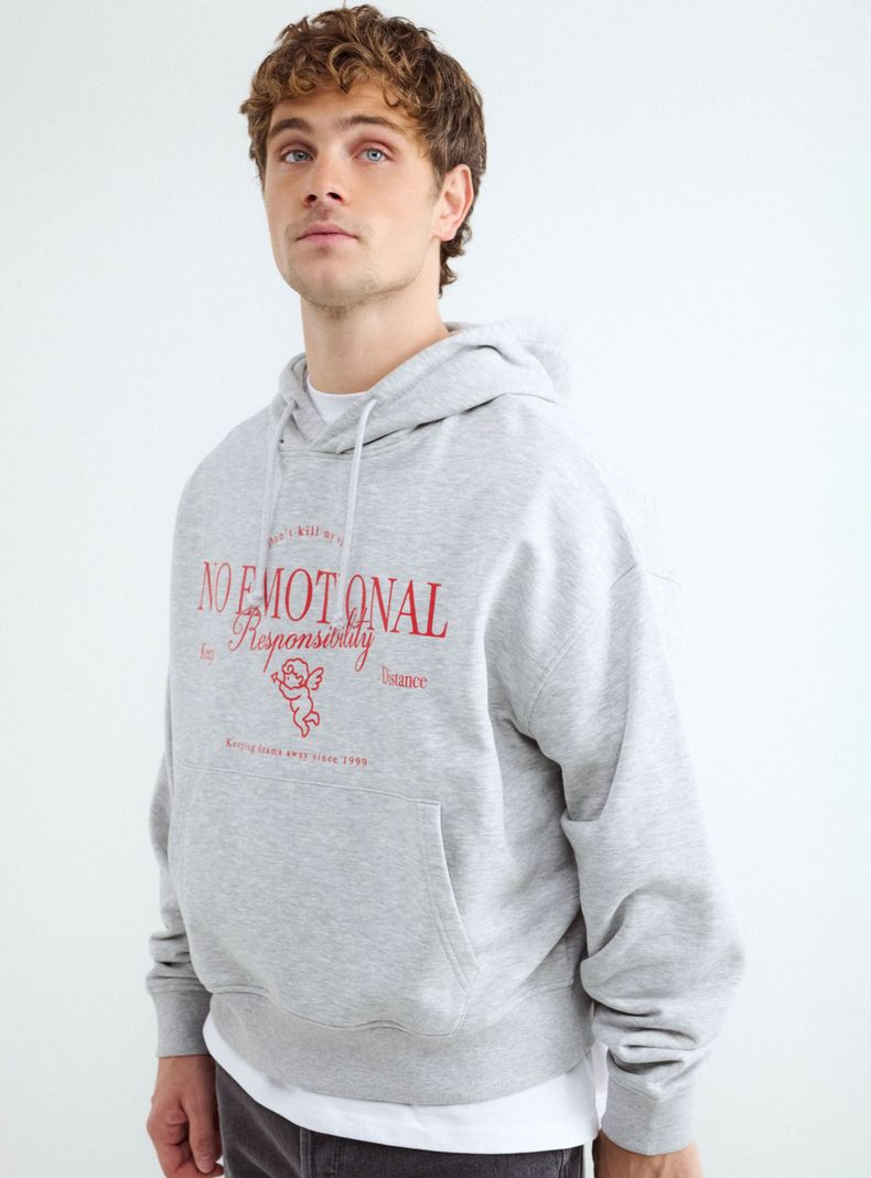 Polerón con Capucha Estampado San Valentín
