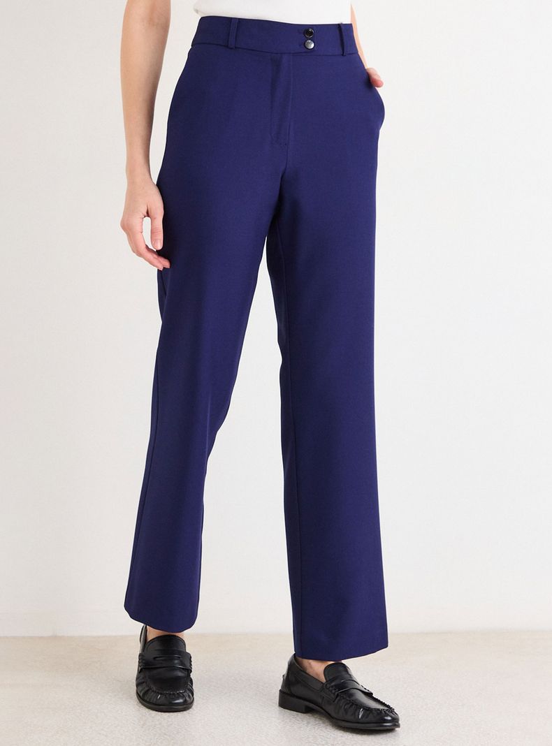 Pantalón Recto Regular Fit de Tiro Alto