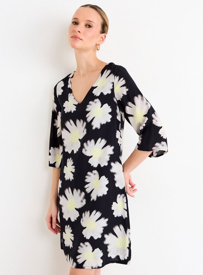 Vestido Holgado con Estampado