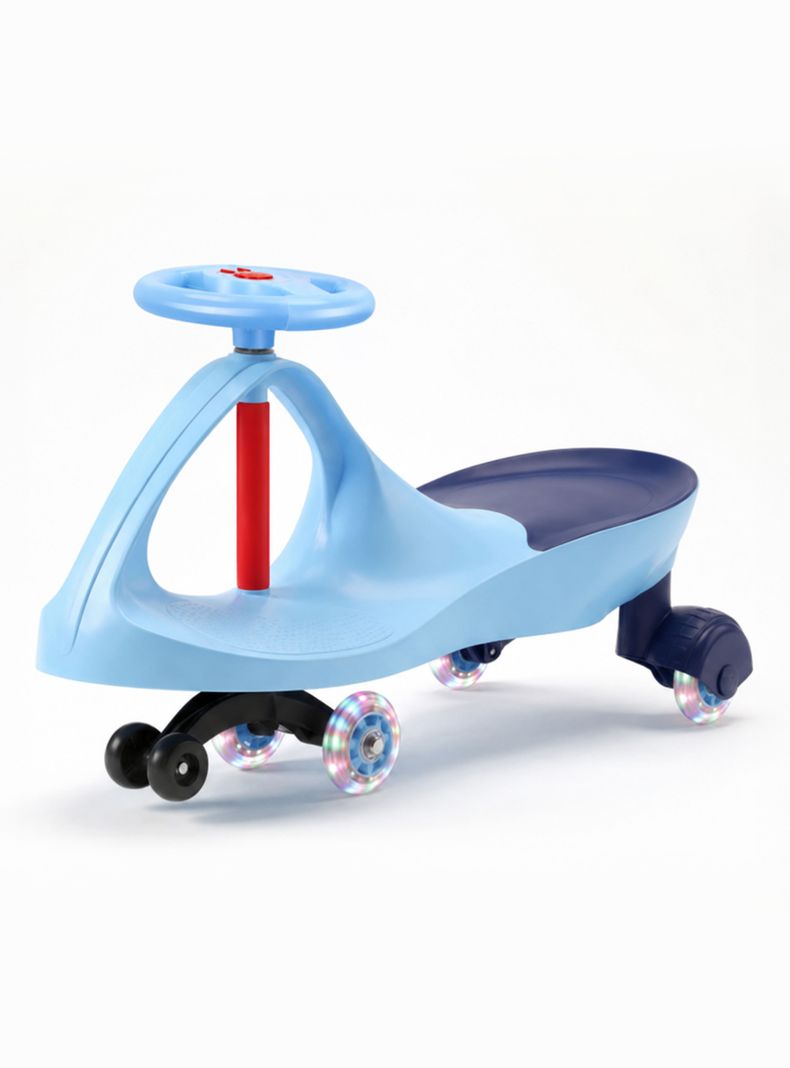 Correpasillo Swing Car Auto Giratorio con Luces Azul