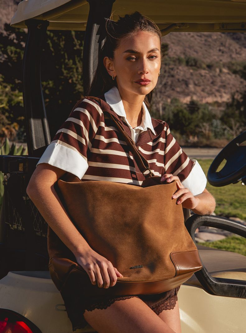 Cartera de Hombro Amanda Café