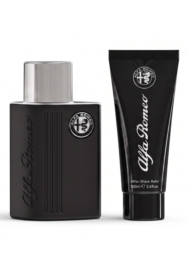 Set Perfume Alfa Romeo Black EDT Hombre 75 ml + After Shave 100 ml