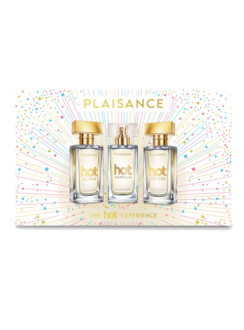 Set Perfume Hot Experience Elixir 30 ml + Vainilla 30 ml + Excess 30 ml