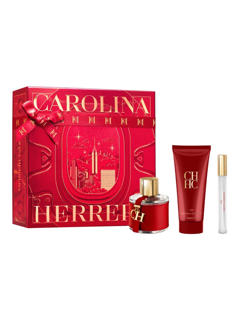 Set Perfume CH EDT Mujer 100 ml + Loción Corporal 100 ml + EDT 10 ml