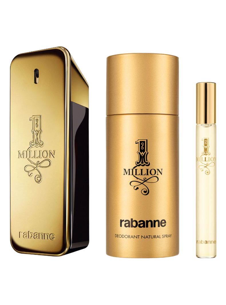 Set de Perfume 1 Million EDT Hombre 100 ml + Desodorante 150 ml + EDT 10 ml