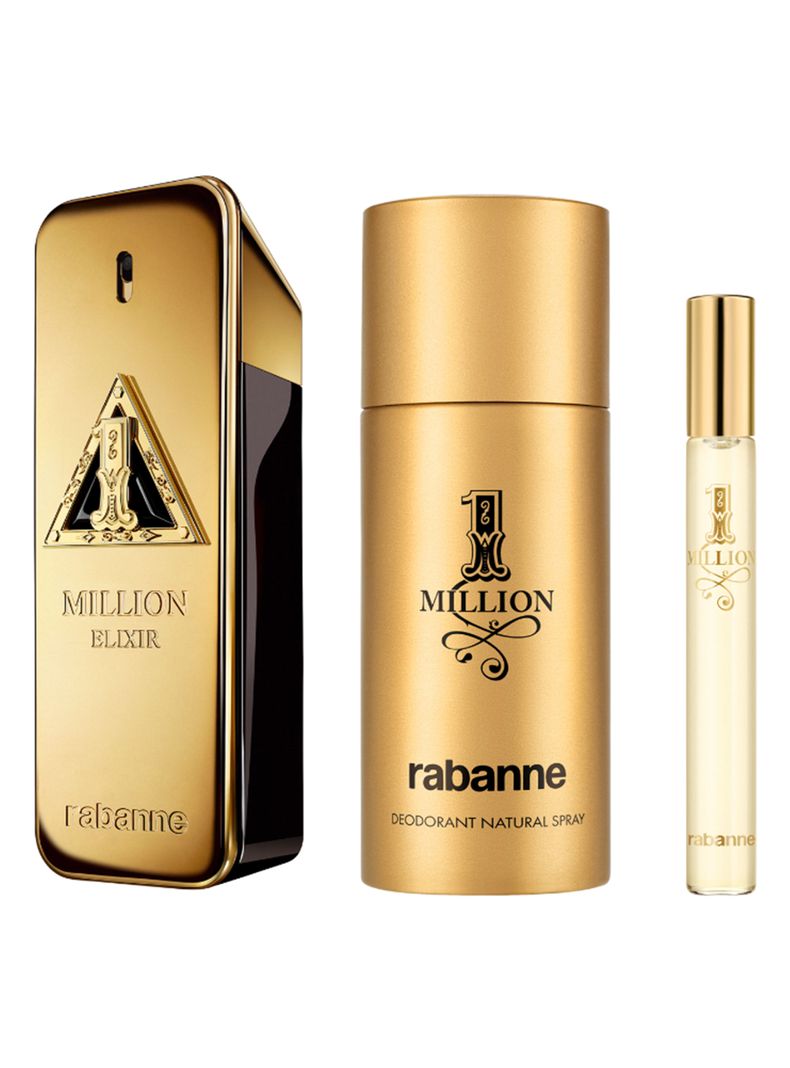 Set de Perfume 1 Million Elixir Parfum Intense Hombre 100 ml + Desodorante 150 ml + EDT 10 ml