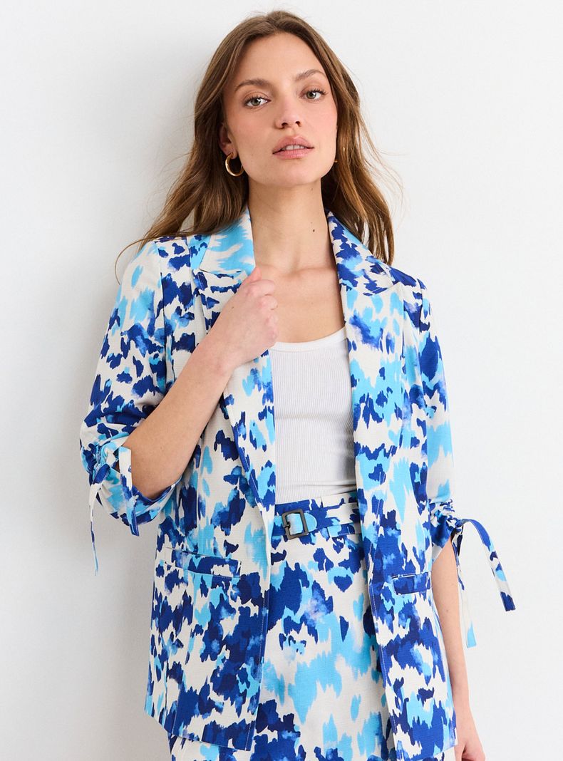 Blazer Fantasía con Manga Tres Cuartos