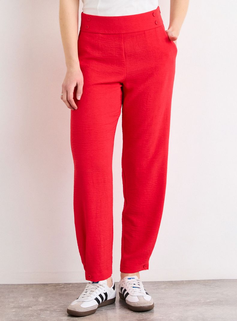 Pantalón Liso Mom Fit Cierre