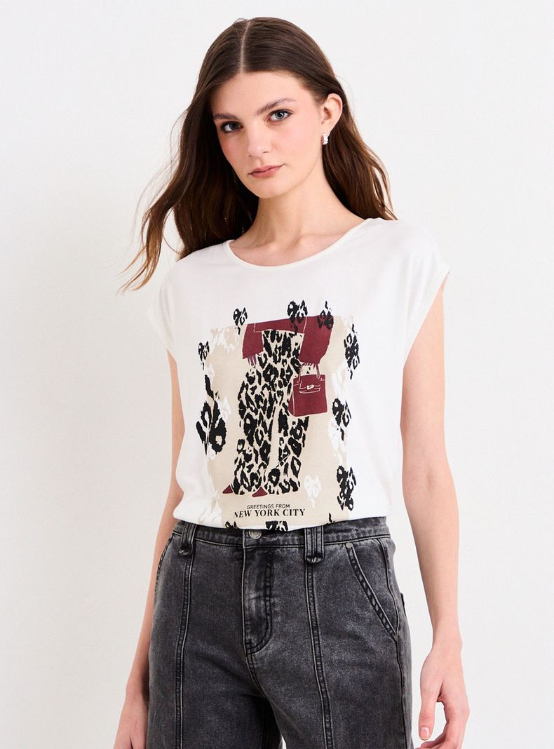 Polera Estampada Print Regular