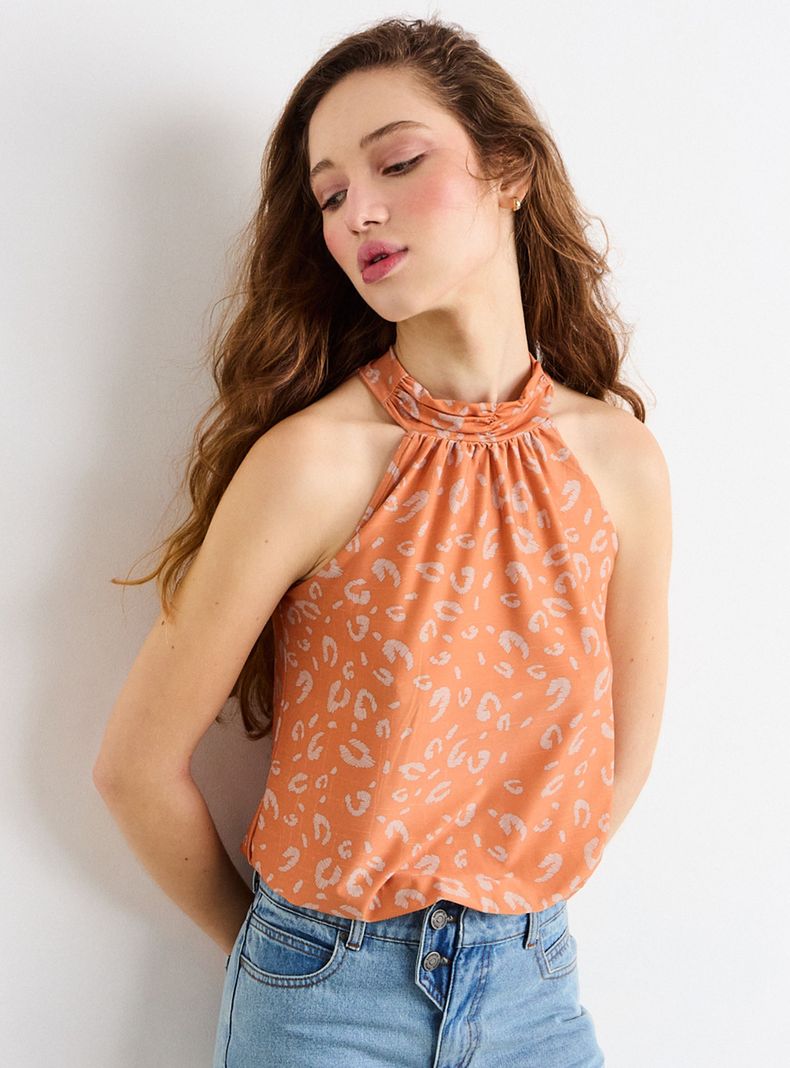 Polera Fantasía Halter