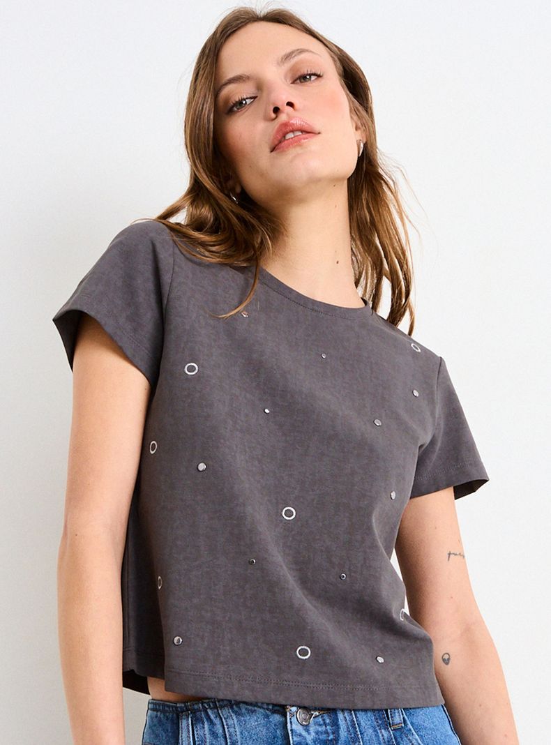 Polera Lisa Leopardo