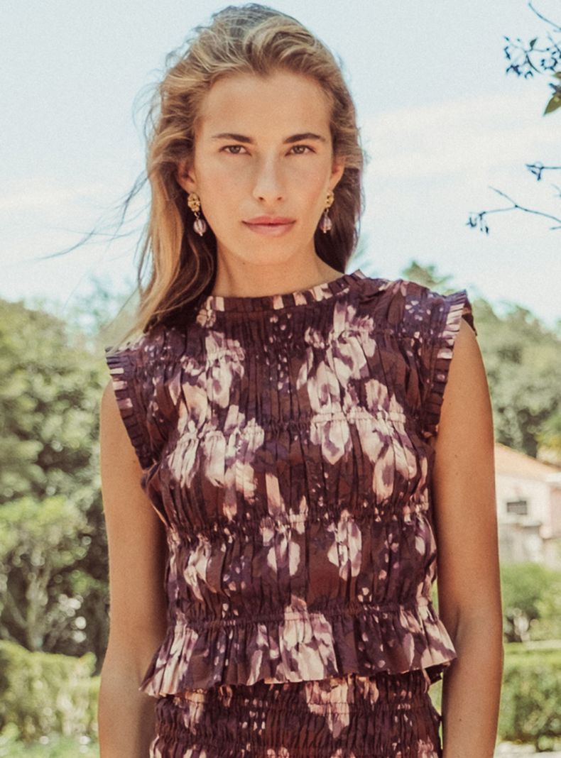 Blusa Malva Floral