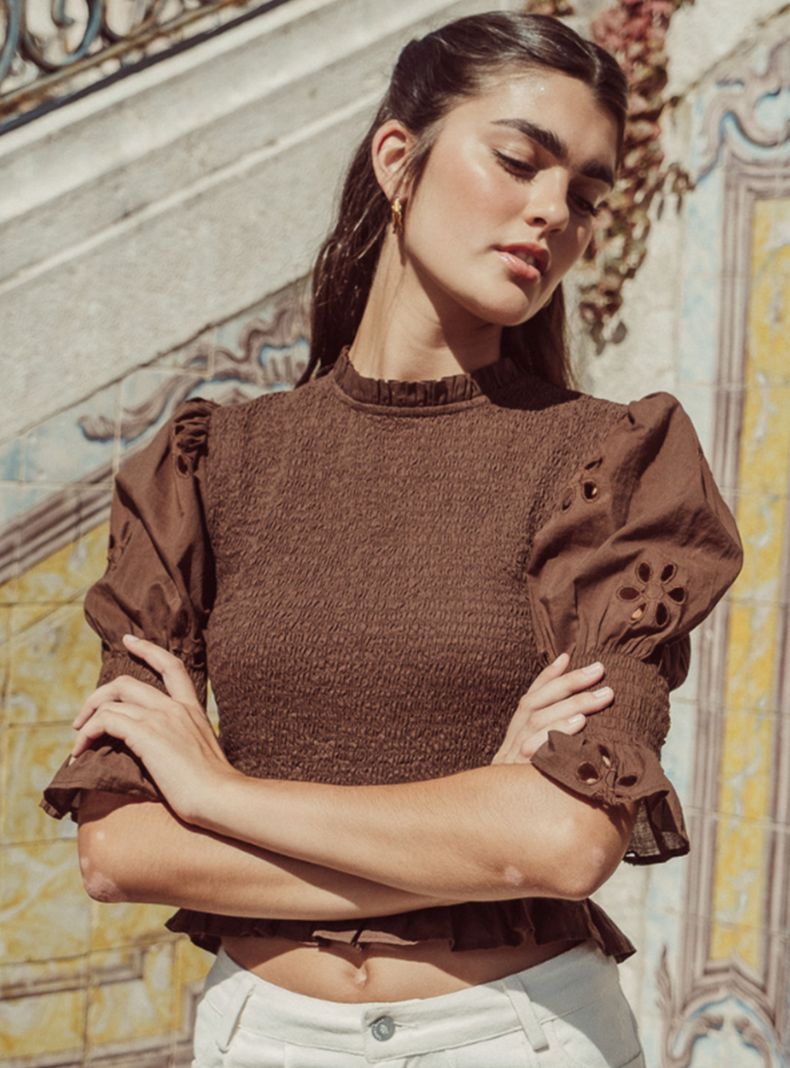 Blusa Safi Chocolate