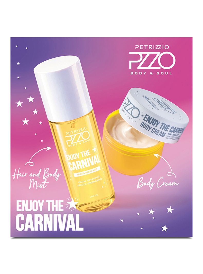 Set Body Mist Carnival 200 ml + Crema 100 ml