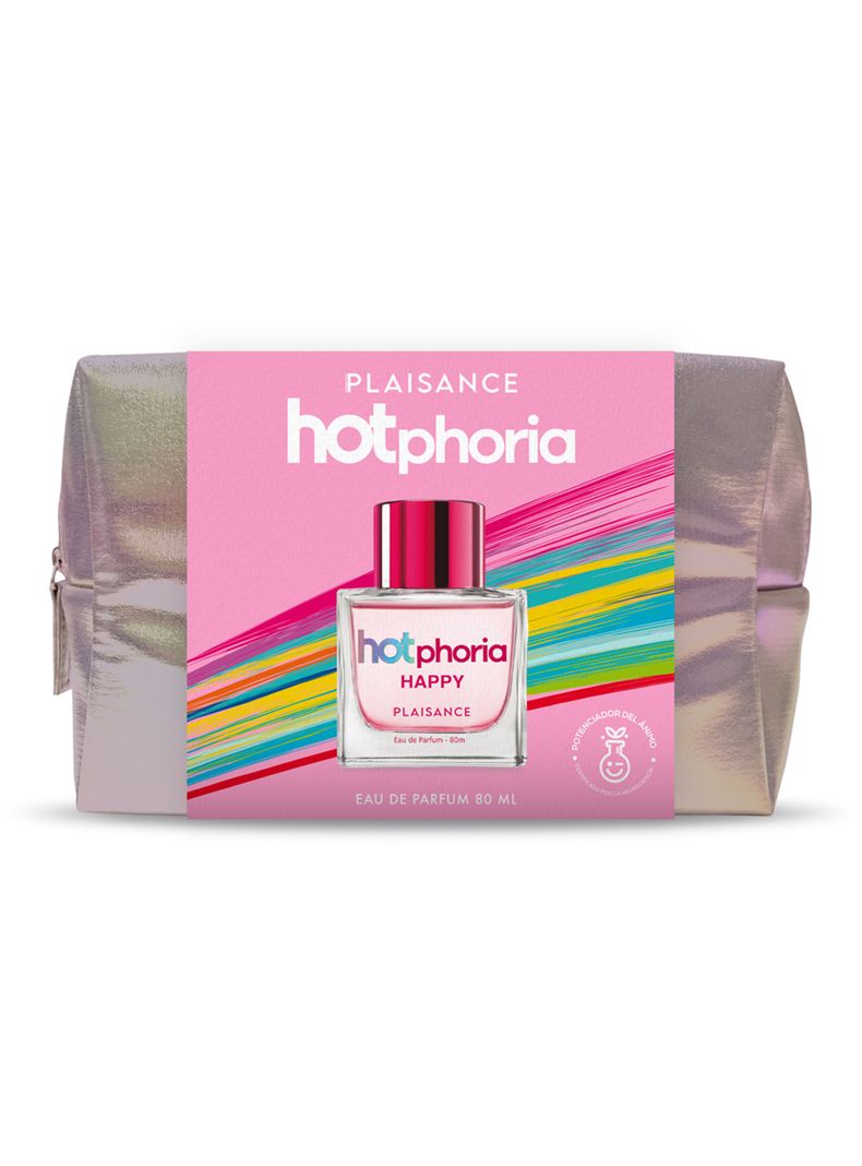 Set Perfume Hotphoria Happy EDP 80 ml + Cosmetiquero