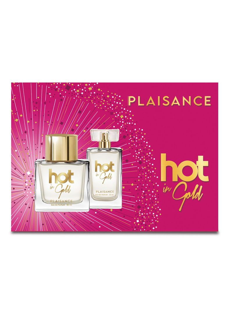 Set Perfume Hot in Gold EDP Mujer 80 ml + Miniatura 30 ml