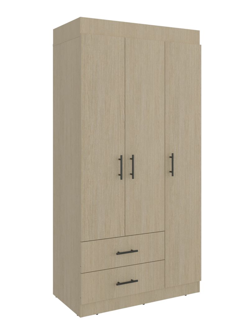 Closet 3 Puertas 2 Cajones Houston Cartagena Wengue