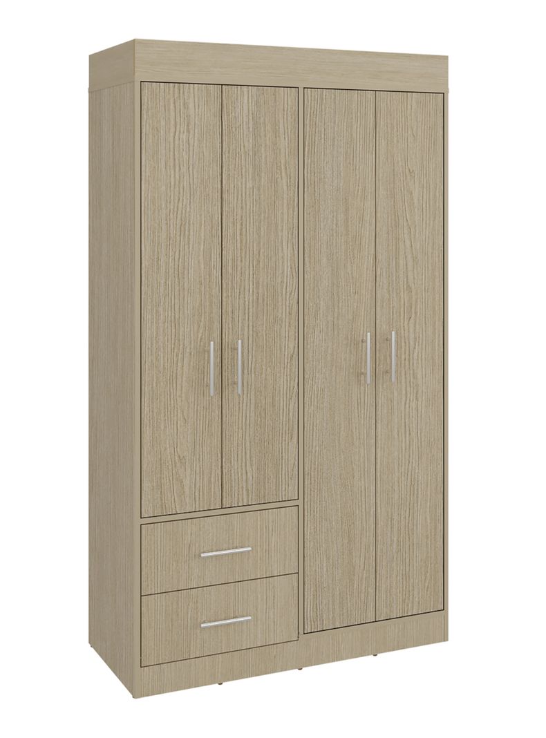 Closet 4 Puertas 2 Cajones Houston Cartagena Wengue