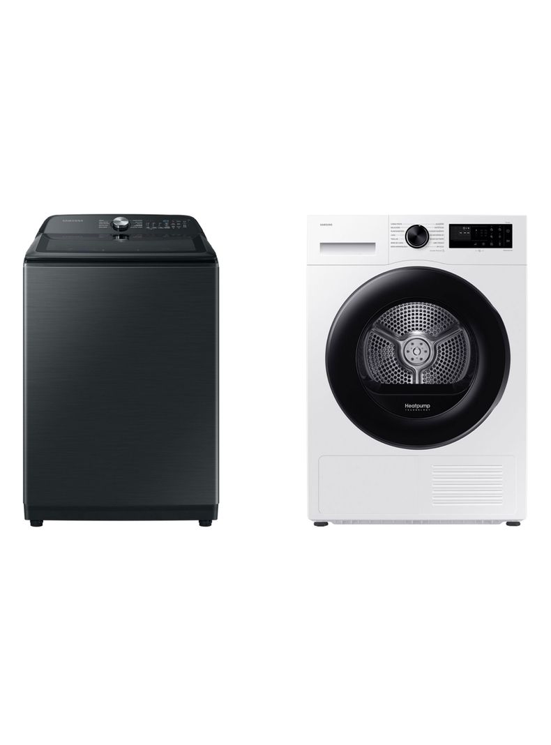 Lavadora Carga Superior 22 kg + Secadora Bomba de Calor 9 kg