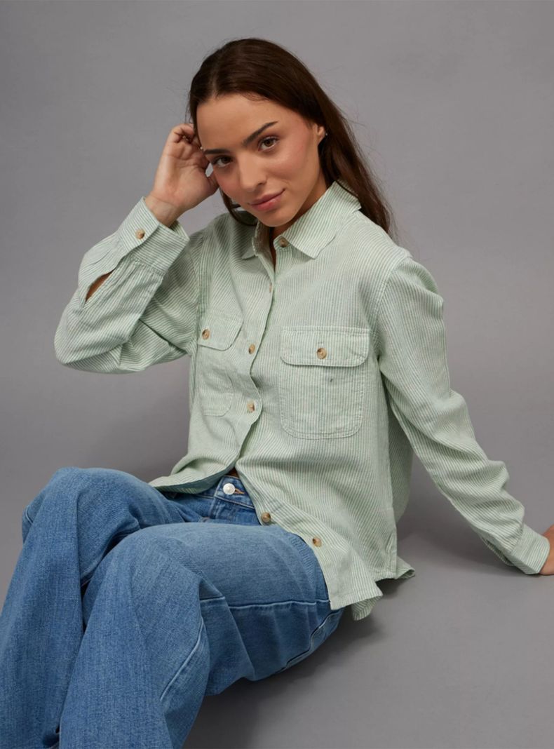 Blusa Lino Rayada