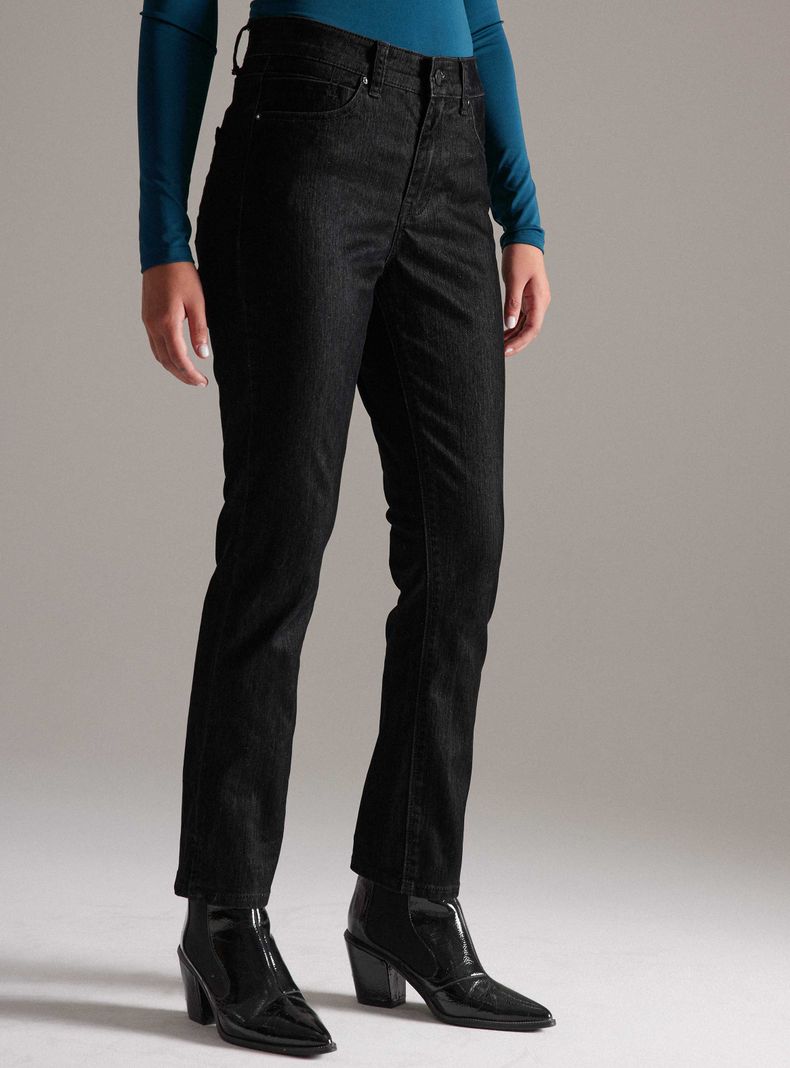 Jeans Superficie Terciopelo Negro-0
