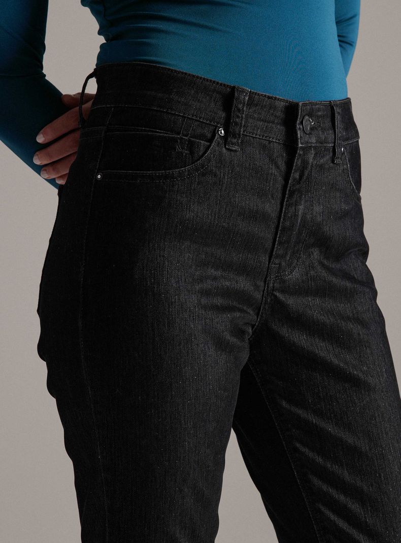 Jeans Superficie Terciopelo Negro-2
