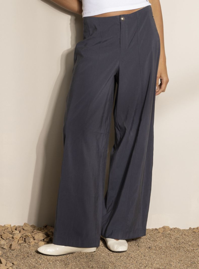 Pantalón Tiro Medio Baggy Carino Azul Marino