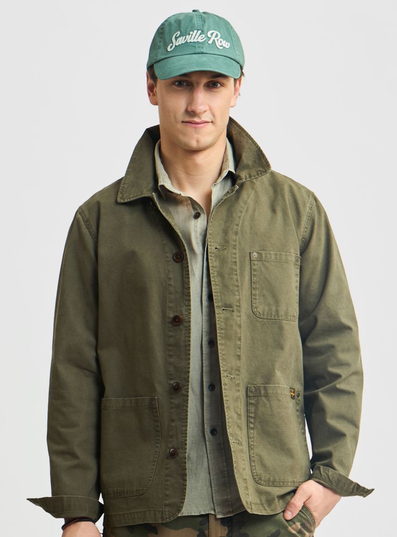 Casaca Coverall Utility Algodón Vintage