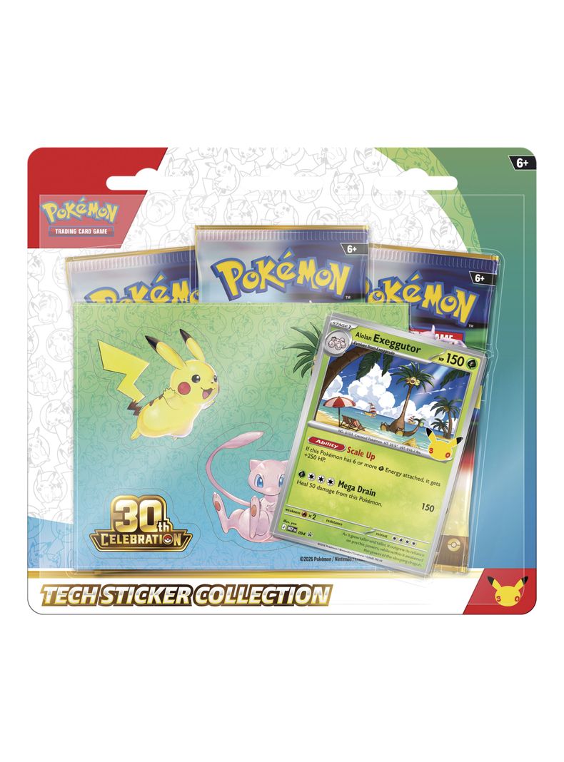 Juego de Cartas Pokémon 30Th Tech Sticker Collection English