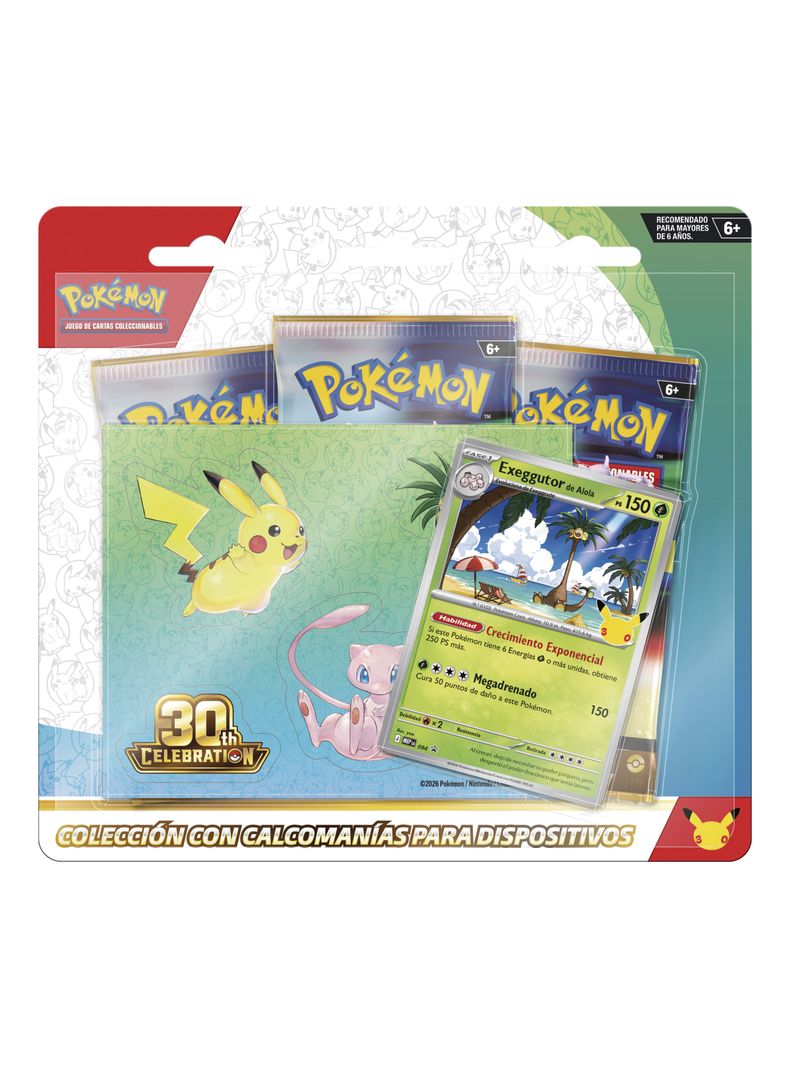 Juego de Cartas Pokémon 30Th Tech Sticker Collection Español
