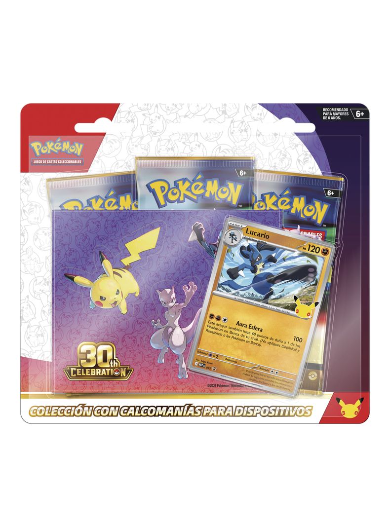 Juego de Cartas Pokémon 30Th Tech Sticker Lucario Español