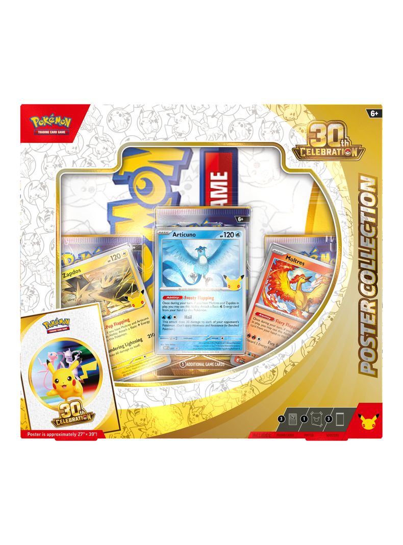 Juego de Cartas Pokémon 30Th Poster Collection English