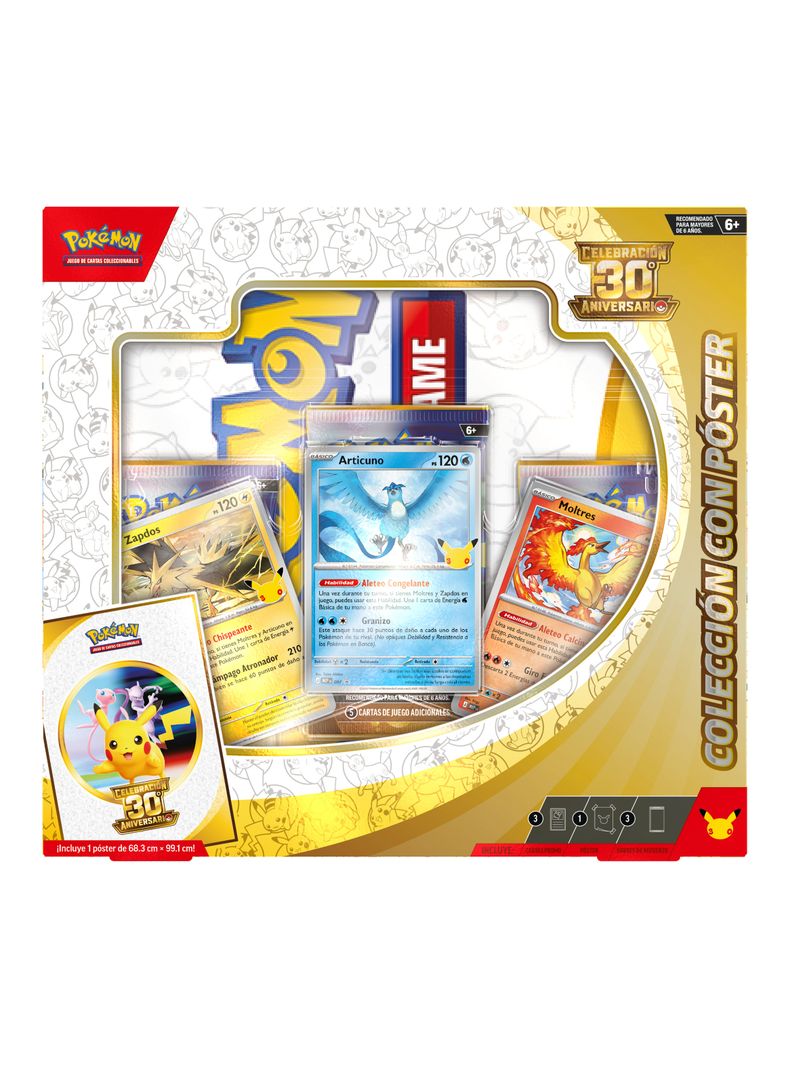 Juego de Cartas Pokémon 30Th Poster Collection Español