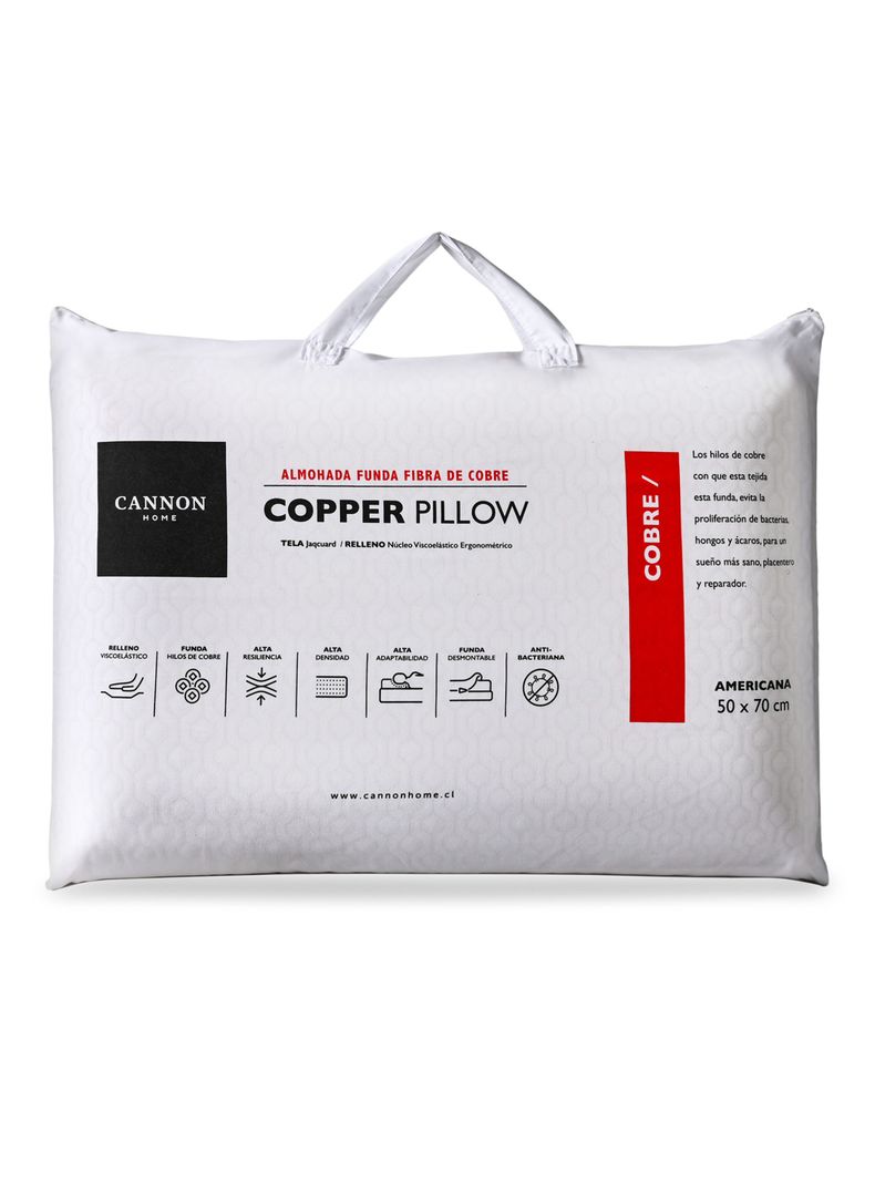 Almohada Viscoelástica Cooper 50x70 cm