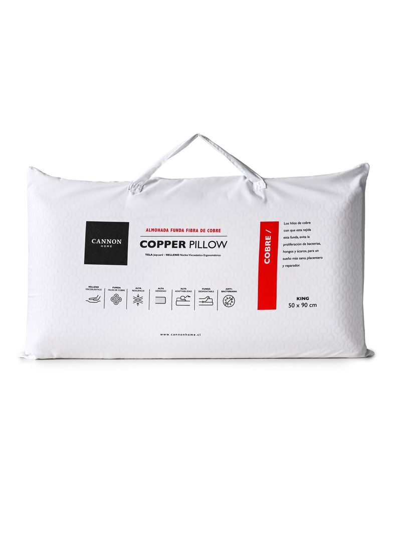 Almohada Viscoelastica Cooper 50x90 cm