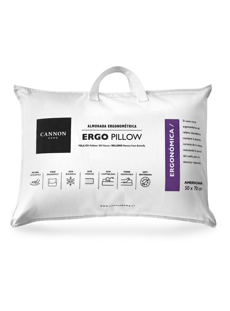 Almohada Viscoelastica Ergo 50x70 CM