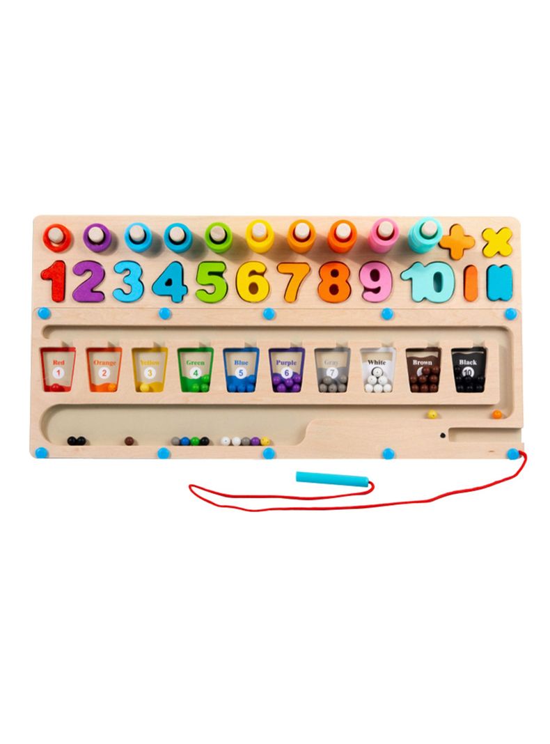 Juguete de Encaje Didáctico Tablero 3 x 1 Actividades Montessori
