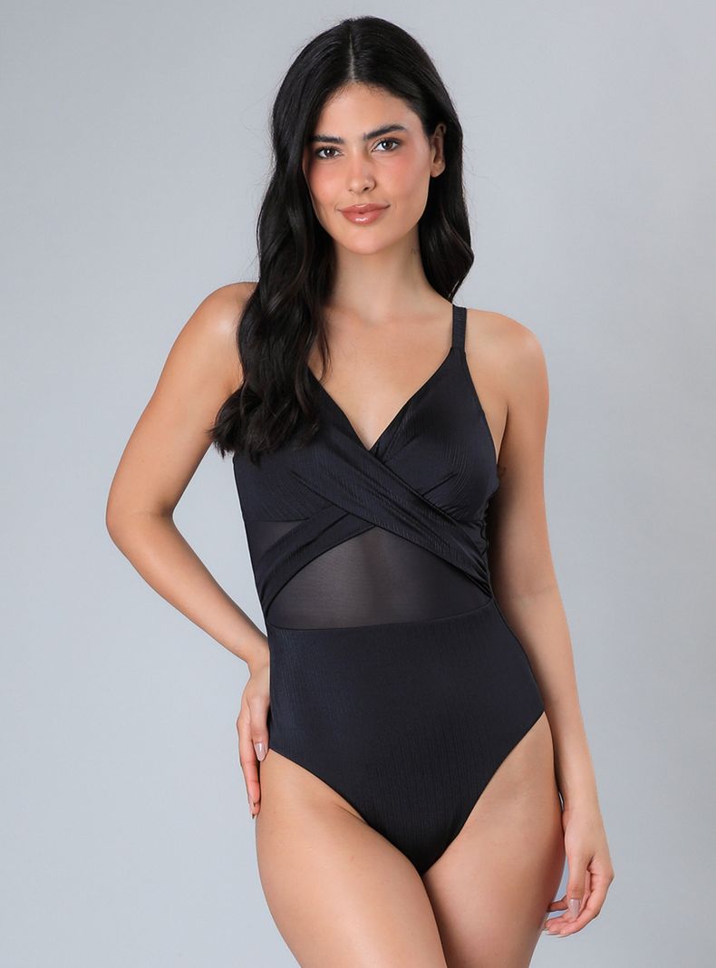Traje Baño Mesh una Pieza