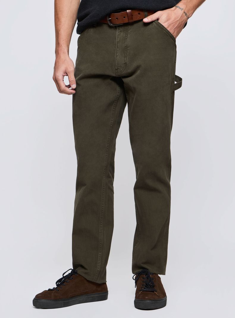 Pantalón Worker Liso Canvas Vintage