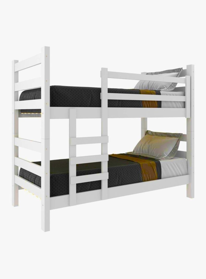 Camarote Essenciale 1 Plaza Blanco Desmontable Madera 220 kg