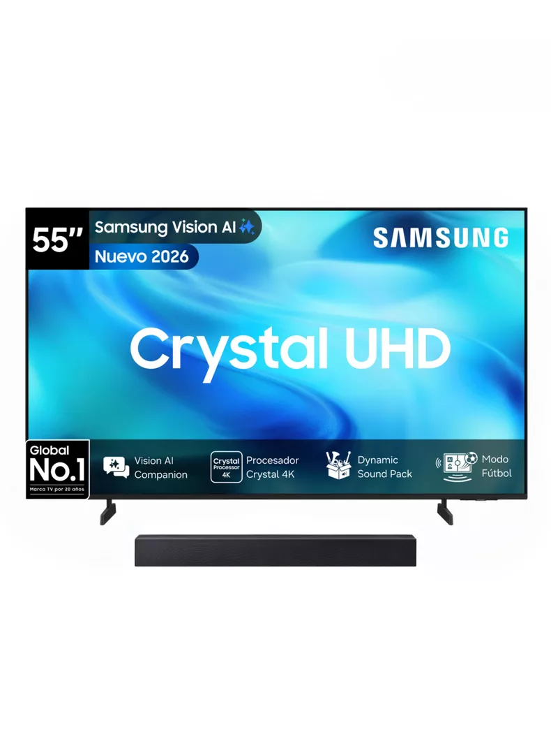 LED Smart TV 55'' 4K Crystal UHD U8000H + Soundbar B-Series B400F