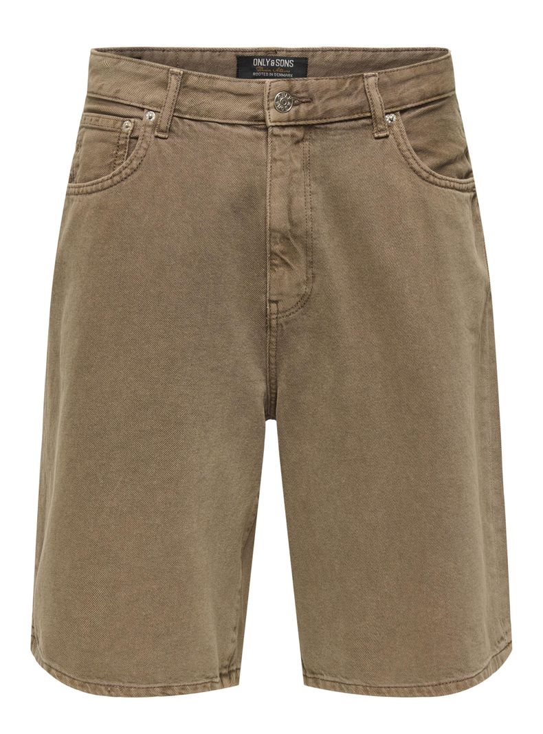 Short Denim Ballon Tiro Medio