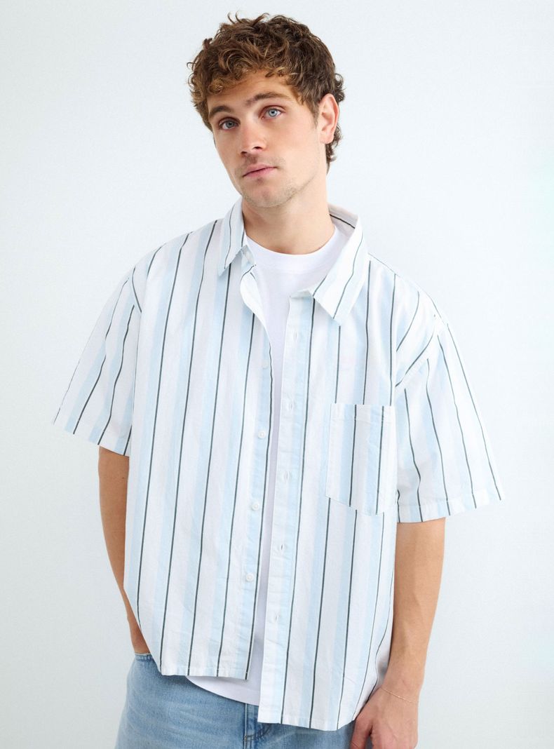 Camisa Shirt Poplin Stripe