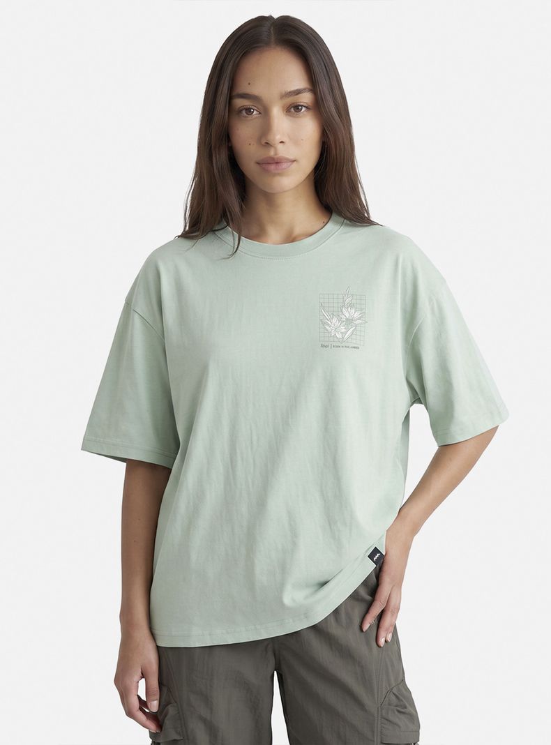 Polera Ulmo Front Print Jade Xs